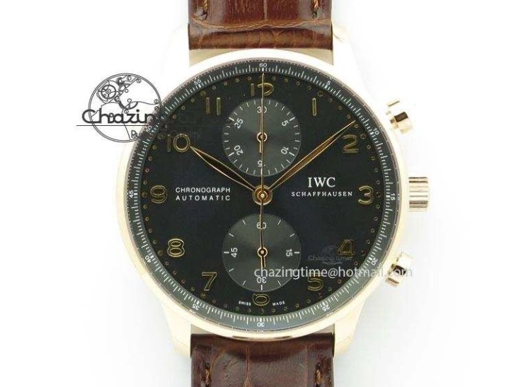 MIROTIME 0406 Thermal Portuguese Real PR Real Annual Calendar IW503501 RG ZF 1:1 Best Edition White Dial on Black Leather Strap A 7150